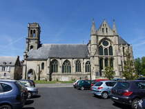 Soissons, Abteikirche St. Leger, erbaut im 13. Jahrhundert in der Rue de la Paix (09.07.2016)
