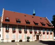 Breisach am Rhein, das Rathaus der ca. 15.000 Einwohner z�hlenden  Europastadt  am Oberrhein, Aug.2015