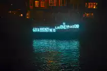 Die Lichtinstallation �Together� am Schippersgracht in Amsterdam. Aufnahme: 3. Januar 2017.