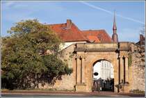 Hinter dem Heger-Tor befindet sich die sehenswerte Altstadt von Osnabrck.