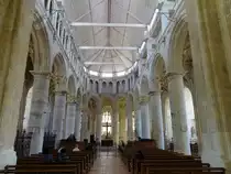 Innenraum der Abteikirche Valmont, erbaut im 16. Jahrhundert (14.07.2016)