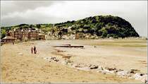 Minehead. Die Kleinstadt liegt an der Kste der Grafschaft Somerset. 
Scan eines Fotos vom Sommer 2002.