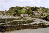 Lee Bay. Die kleine Ortschaft Lee liegt an der Nordkste Devons.
Scan eines Fotos vom Sommer 2002.