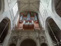 Gisors, Orgelempore in der Saint-Gervais-et-Saint-Protais Kirche (16.07.2016)