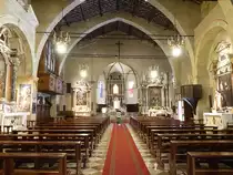 Sirmione, Kirche Santa Maria Maggiore, erbaut im 15. Jahrhundert, Bilder venezianischer Meister aus dem 16. Jahrhundert (08.10.2016)