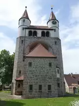 Gaggstatt, Ev. Jugendstilkirche, erbaut von 1904 bis 1905 durch Theodor Fischer (29.05.2016)