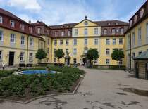 Kirchberg a. d. Jagst, frstlich-hohenlohisches Schloss, erbaut von 1590 bis 1597 durch Ludwig Kasimir von Hohenlohe (29.05.2016)
