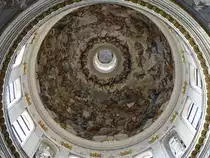 Mantua, Blick in die Kuppel der St. Andrea Kirche (08.10.2016)