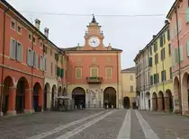Correggio, Palazzo Cattini am Corso Mazzini, erbaut 1675 (09.10.2016) 
