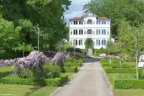 Frei zug�nglicher Garten und Villa Edelwe� in der Granitzer Stra�e in Sellin (R�gen, Mai 2011)