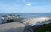 Seebrcke und Strand in Sellin (Rgen, Mai 2011)