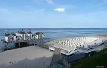 Seebr�cke und Strand in Sellin (R�gen, Mai 2011)