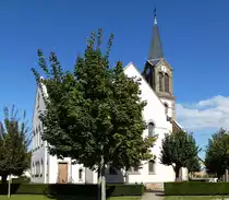 Plobsheim, die protestantische Kirche von 1898, Okt.2016