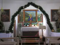 Innenansicht der St. Wendelinskapelle Birgsau (Landkreis Oberallg�u - Ostern 2005)