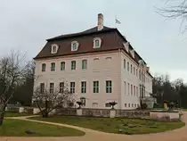 Schloss Branitz im F�rst-P�ckler-Museum Park am 02. M�rz 2017 im Regen.