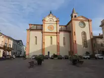 Asola, Kathedrale St. Andrea, erbaut von 1472 bis 1514, dreischiffiges Langhaus (11.10.2016)