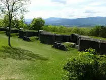 Mutzig, Gesch�tzbatterie der Festung Mutzig, 1893 vom Deutschen Kaiserreich errichtet, war damals die gr��te, st�rkste und modernste Anlage dieser Art weltweit, kann teilweise besichtigt werden, Mai 2013