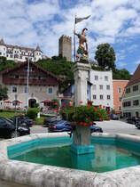 Neubeuern, St. Florian Brunnen am Marktplatz (03.07.2016)
