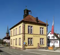 Heiligenzell in der Ortenau, das Rathaus der Gemeinde, die 1972 zu Friesenheim eingemeindet wurde, M�rz 2017