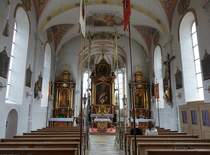 Parsberg, barocker Innenraum der St. Laurentius Kirche (03.07.2016)