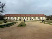 Orangerie von Ansbach an der Promenade gesehen vom Hofgarten aus am 15.- M�rz 2017.