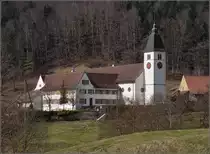 Kloster Beinwil ist eine Station des Jakobsweges, gut versteckt im Schweizer Jura. Trotz unz�hliger Motorr�der auf der etwas tiefergelegenen Passwangstrasse strahlt das Kloster eine unglaubliche Ruhe aus. Erstaunlicherweise leben hier drei Religionsgemeinschaften im gleichen Geb�udekomplex. Beinwil, M�rz 2017.