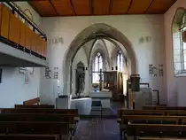 Freiberg a. Neckar, Innenraum der Ev. St. Nikolaus Kirche (26.06.2016)