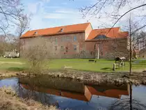 Die  Burg in Storkow (Mark) gesehen von der Burgstra�e  am 22. M�rz 2017.