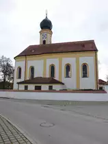 P�nning, Pfarrkirche St. Martin, einheitlicher Rokokobau von 1762 (13.11.2016)