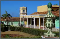 Der Plaza Mayor bildet das Zentrum der Altstadt von Trinidad. (24.03.2017)