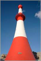 Das 26 m hohe Unterfeuer Bremerhaven - auch Minarett genannt - sendet seit 1893 sein Licht aus. Aufnahmedatum: 28.08.2007

