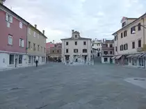 Koper, Geb�ude am Presernov Platz oder Piazza Muda (28.04.2017)