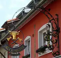 St.Blasien, Metzgerei  Fl�gel , Sept.2015