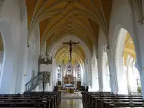 Marklkofen, Innenraum der Pfarrkirche Maria Himmelfahrt (21.11.2016)