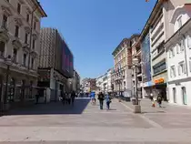 Rijeka, Hauptstra�e Korso, Flaniermeile der Stadt (30.04.2017)