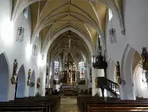 Reisbach, sp�tgotischer Innenraum der Pfarrkirche St. Michael (21.11.2016)