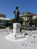 Rijeka, Denkmal f�r Iwan Zajc am Kazalinsj Platz (30.04.2017)