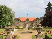 Das kleine Schloss in Blankenburg gesehen vom Schlo�garten am 19. Mai 2017.