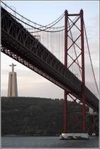 Almada. Die Cristo Rei Statue und die Ponte 25 do Abril. 21.04.2017