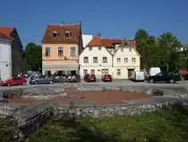 Karlovac, H�user am Platz Josipa Jurja Strossmayera (01.05.2017)