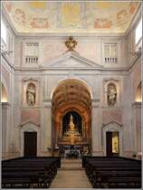 Lissabon. Blick ins Innere der Kirche Nossa Senhora da Conceicao Velha. 21.04.2017
