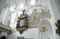 Einige Gem�lde des Dom zu Aarhus  sind die gr��ten Bildnisse des Landes - wie die des Heiligen Christophorus und des heiligen Klemens. Weitere Freskengem�lde haben den Heiligen Michael und den Heiligen Georg mit dem Drachen zum Thema.
Aufnahmedatum: 5. Juni 2017.