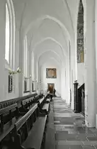Der Dom zu Aarhus beherbergt mehrere Kapellen und Gr�ber, vorwiegend im romanischen und barocken Stil, und etliche Denkm�ler. 
Aufnahmedatum: 5. Juni 2017.
