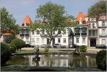 Porto. Gebude am Jardim do Passeio Alegre im Stadtteil Foz do Douro. 22.04.2017