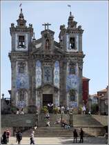 Porto. Die Igreja Paroquial de Santo Ildefenso ist ebenfalls mit Azulejos geschmckt. 22.04.2017 