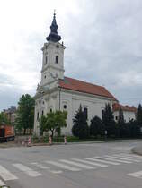 Nova Gradiska, kath. St. Theresia Kirche, erbaut von 1756 bis 1763 (02.05.2017)