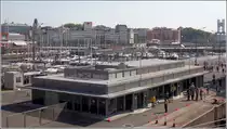A Coruna. Die Estacion Maritima (Passagierterminal) am Hafen. 23.04.2017