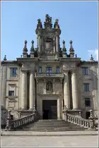 Santiago de Compostela. Der prunkvolle Eingang zur Universit�t f�r Sozialarbeit im Kloster San Marti�o Pinario am Praza da Immaculada. 
23.04.2017