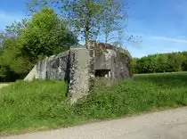 Lucelle, ehemaliger Bunker der Maginot-Linie, au�erhalb des Ortes, Mai 2017