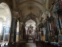 Nasice, barocker Innenraum der Klosterkirche St. Antonius (03.05.2017)